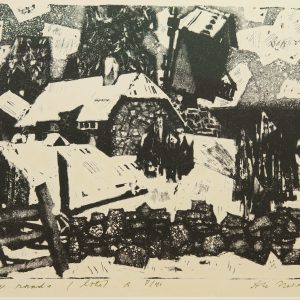 Alo Hoidre (1916-1993)graafika Sõrve rand,lito 1970a