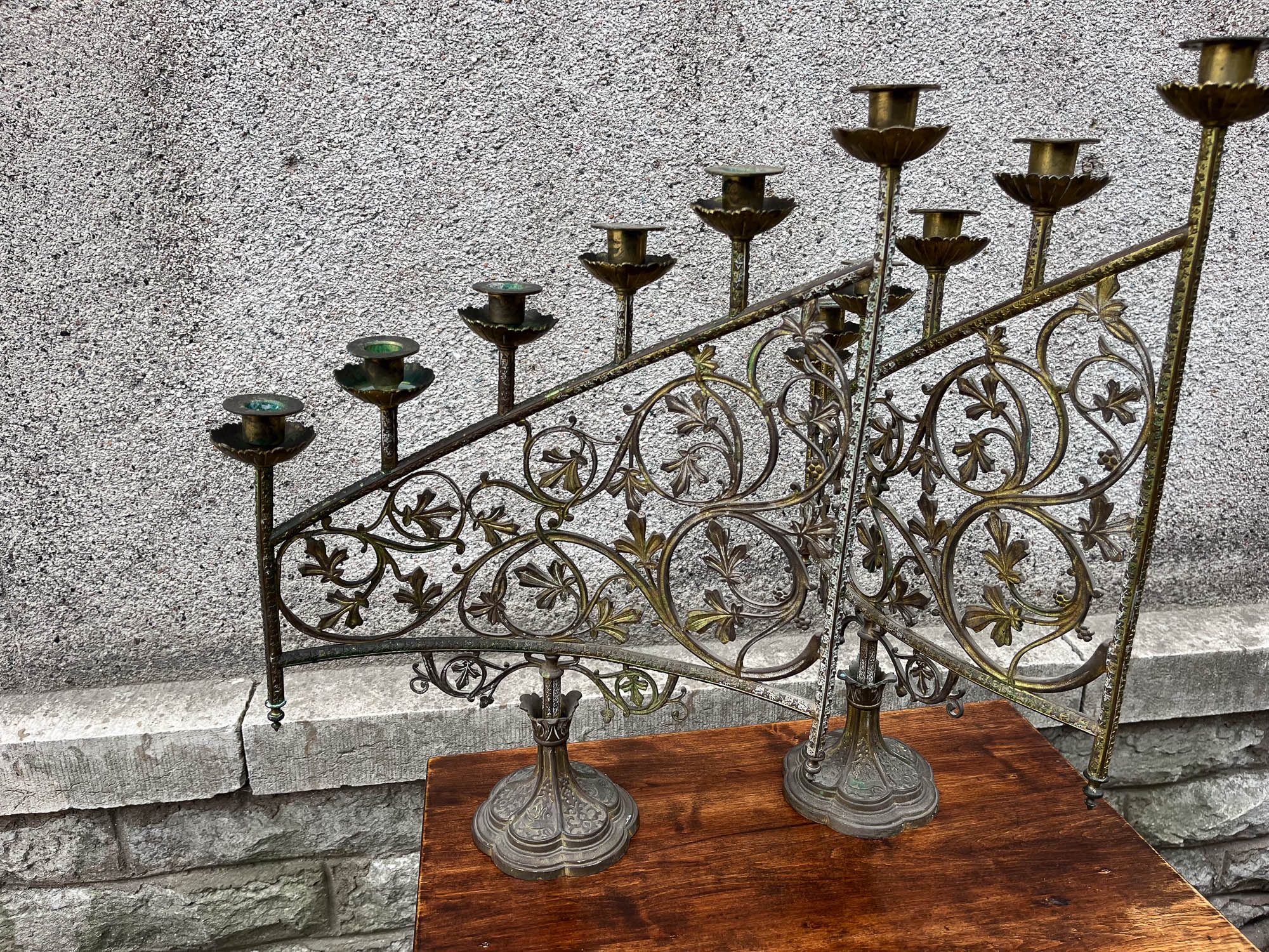 Antiiksed küünlajalad 2 tk