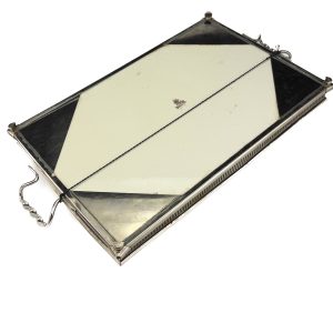 Juugend portselanist kandik metallist raamiga Iirised,Max Dannhorm Saksa