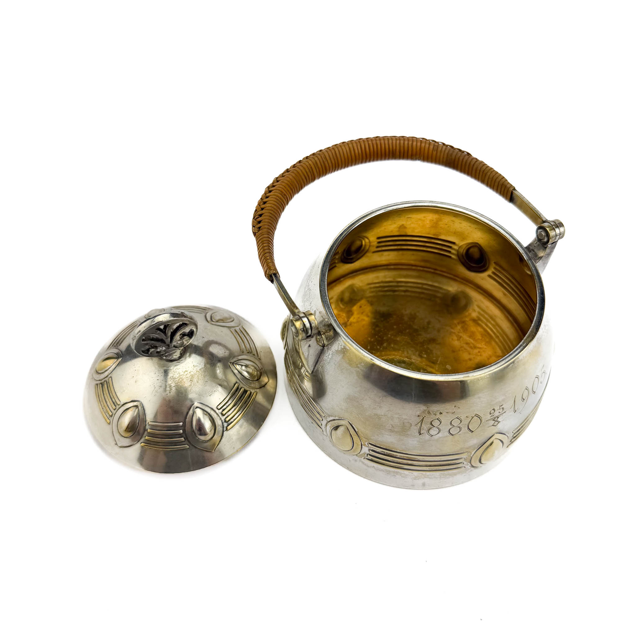 Art-deco metallist suhkrutoos