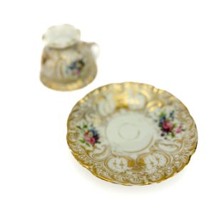 Antiikne tass alustassiga 19saj