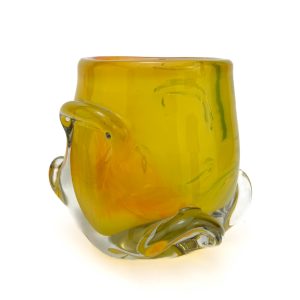 Tarbeklaasi vaas Pung,kollane