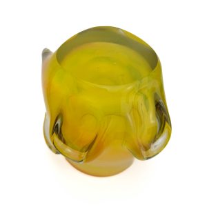 Tarbeklaasi vaas Pung,kollane