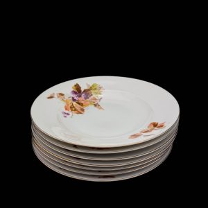 Langebrauni põldmarja dekooriga portselanist supitaldrikud 7 tk