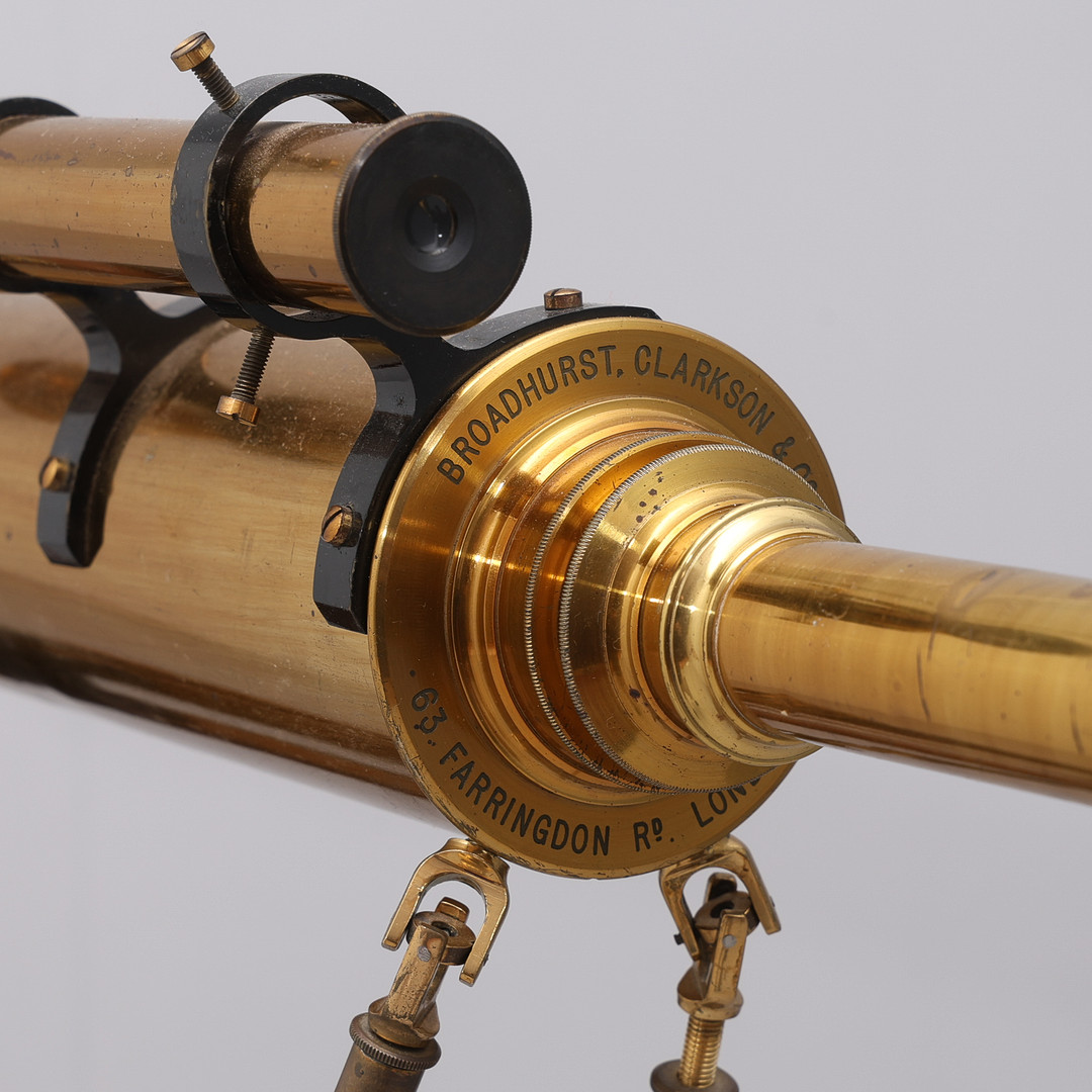 Antiikne Inglise teleskoop, Broadhurst, Clarkson & Co,63 Farringdon Road London UK