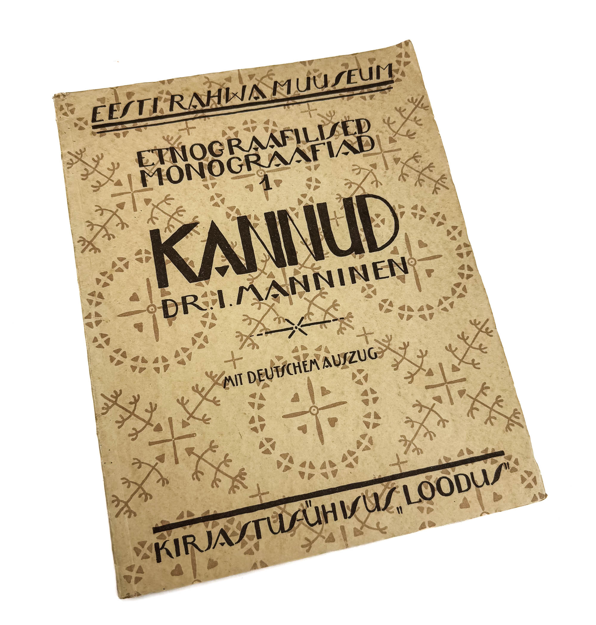 EW raamat-Kannud,Etnograafilised monograafiad I.Manninen 1926a EW raamat-Kannud,Etnograafilised monograafiad I.Manninen 1926a