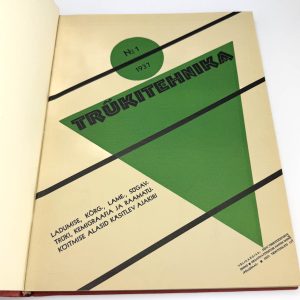 EW köidetud ajakiri-Trükitehnika II aastakäik nr 1-6 1937a EW köidetud ajakiri-Trükitehnika II aastakäik nr 1-6 1937a