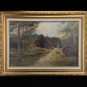 Antiikne õlimaal Metsamaja,Jacobsen 1908 Antiikne õlimaal Metsamaja,Jacobsen 1908