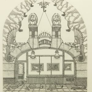 Vello Vinn graafika Draakoni galerii,ofort 49/70 1988a Vello Vinn graafika Draakoni galerii,ofort 49/70 1988a
