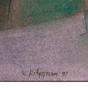 Rein Kelpman (1960a) Abstraktne maja uksega,segatehnika,pastell Rein Kelpman (1960a) Abstraktne maja uksega,segatehnika,pastell