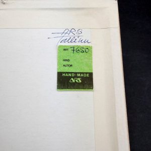 ARS-i rahvusmustriga seinaplaat Villane sokk, Elgi Reemets ARS-i rahvusmustriga seinaplaat Villane sokk, Elgi Reemets